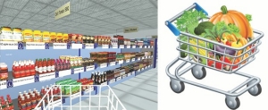 virtual supermarket trolley image